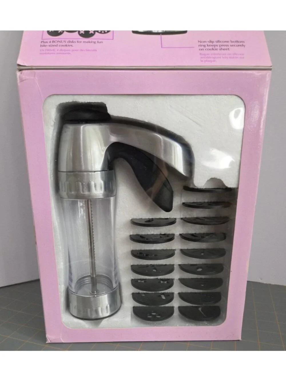 Wilton Cookie Pro Ultra II Press Cookie Press 16 Disks Complete 2006 New In Box